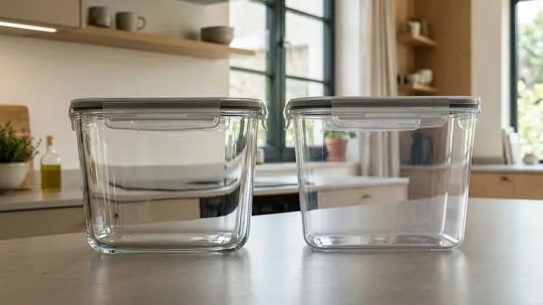 Meal Prep Boxen: Welche wirklich passen? Glas vs. Plastik 2 Vergleich von Glasbox und Plastikbox für die Essensvorbereitung